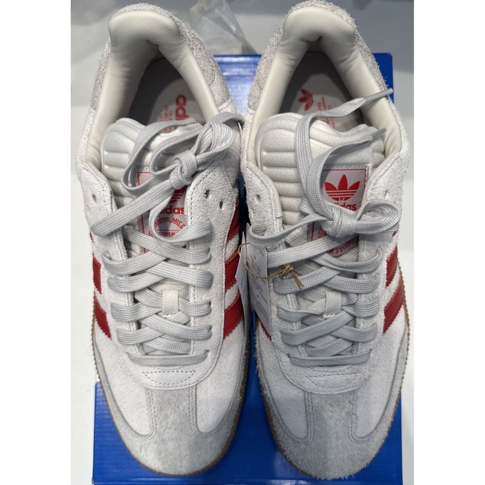 Adidas SAMBA XLG Shoes Men's 13 / Women's 14 White with Red Stripes - New in Box - Picture 6 of 16